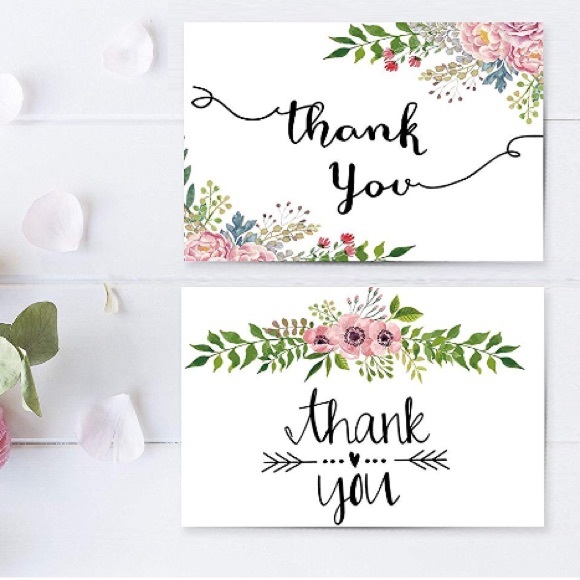 (100) Thank you cards - Picture 3 of 3